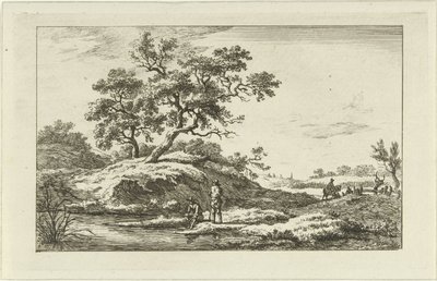Reizgers aan de waterkant door Carel Lodewijk Hansen