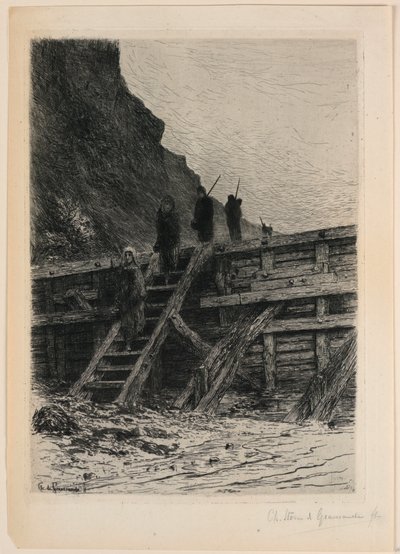 La Retour de la Pêche door Carel Nicolaas Storm van 