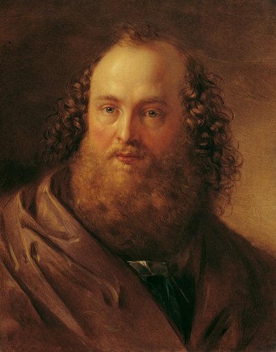 Mannelijke studiehoofd door Carl Agricola