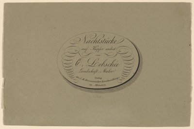 Vier Nachtstukken door Carl August Lebschee