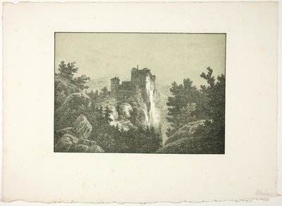 Ruïnes van een kasteel door Carl Blechen