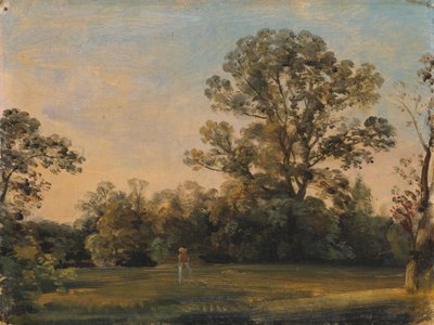 Boslandschap met Kasteel aan het Water door Carl Blechen