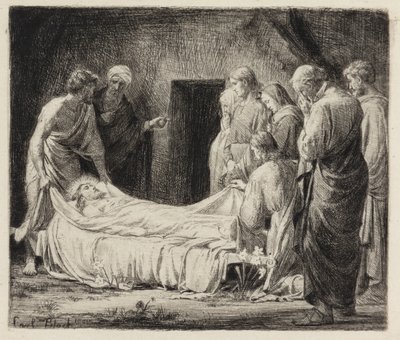 Graflegging van Christus door Carl Bloch