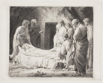 Graflegging van Christus door Carl Bloch