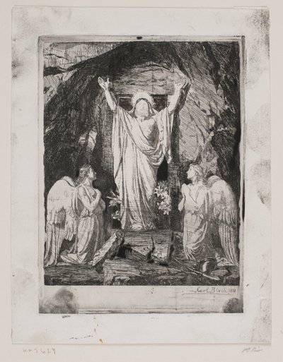 De opstanding van Christus door Carl Bloch