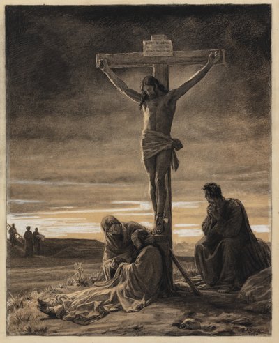 Christus aan het kruis door Carl Bloch