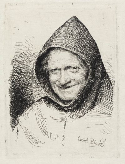 Lachende monnik door Carl Bloch