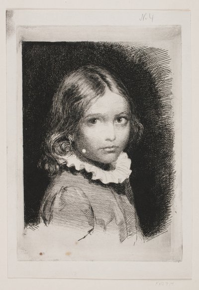 Portret van Clara Emilie Rose Bloch door Carl Bloch
