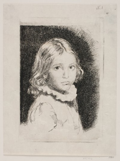 Portret van Clara Emilie Rose Bloch door Carl Bloch
