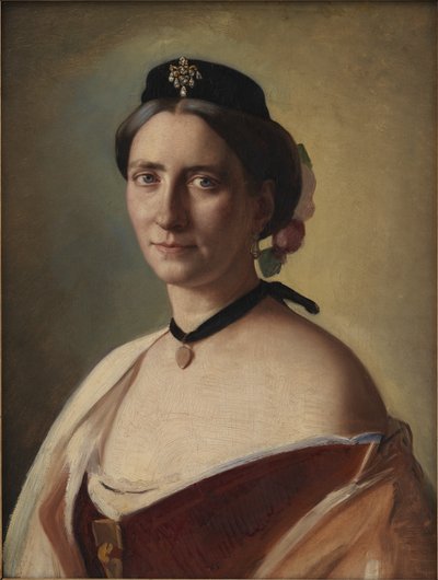 De vrouw van de kunstenaar, Alma Bloch, geboren Trepka door Carl Bloch