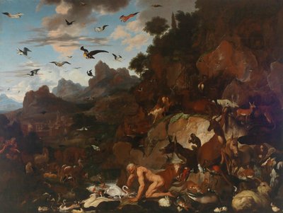 Nebukadnezars waanzin door Carl Borromaus Andreas Ruthart