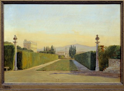 De tuinen van Villa Albani door Carl Christian Constantin Hansen