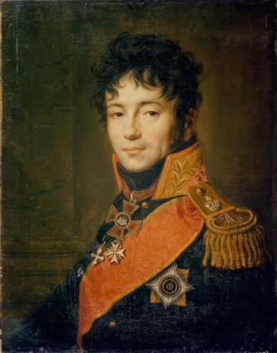 Portret van Graaf Evgraf Fedotovich Komarovsky 1769-1843 door Carl Christian Vogel von Vogelstein