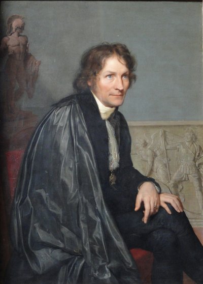 Portret van de beeldhouwer Bertel Thorvaldsen 1770-1844 door Carl Christian Vogel von Vogelstein