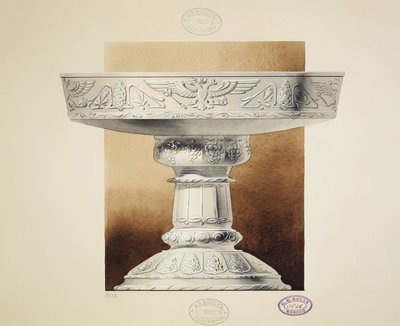 Ontwerp van een kom voor augurken. Serie De Bruidsschat van Grootvorstin Maria Pavlovna, 1907-1908 door Carl Edvard Bolin company