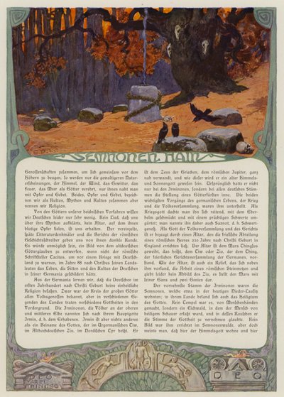 Bos van de boeien van de Semnones door Carl Emil Doepler