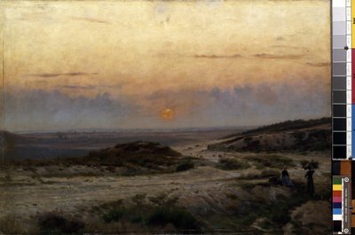 Zonsondergang door Carl Emil Lund