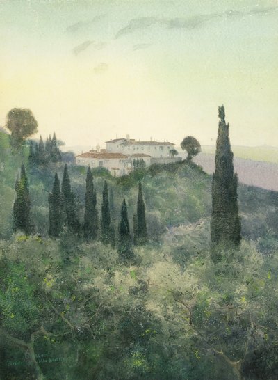 Villa Bocklin, Fiesole door Carl Ernest von Stetten