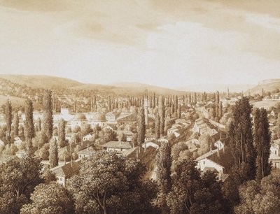 Uitzicht op Bakhchisaray door Carl Ferdinand von Kugelgen