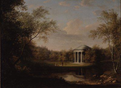 Uitzicht op de Vriendschapstempel in Pavlovsk, ca. 1800 door Carl Ferdinand von Kugelgen