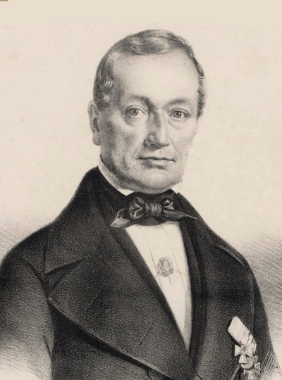 Portret van de componist Heinrich August Neithardt 1793-1861, ca. 1850 door Carl Fischer