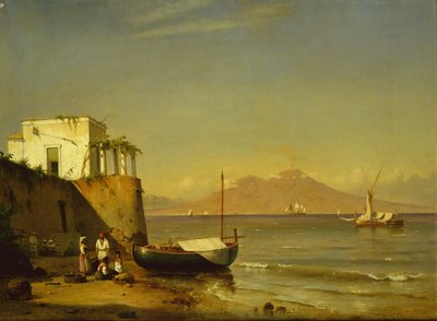 Vesuvius gezien vanaf Capri door Carl Frederik Sorensen