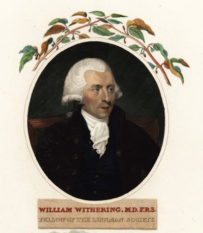 Portret van William Withering, arts en botanicus door Carl Frederik van (after) Breda