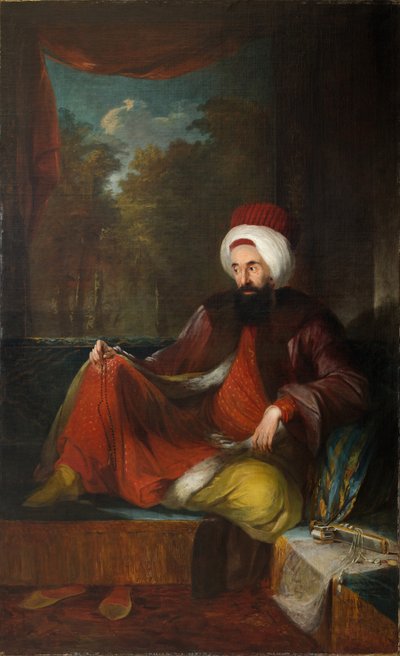 Portret van Yusuf Agah Efendi 1744-1824, tweede helft van de 18e eeuw door Carl Fredric von Breda