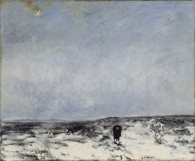 Heidelandschap met een rijtuig door Carl Fredrik Hill