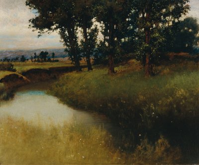 Avondlandschap door Carl Freiherr von Pidoll zu Quintenbach