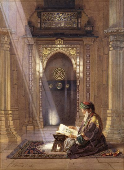 In de Moskee door Carl Friedrich Heinrich Werner