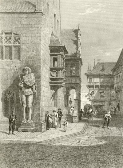 Stadhuis, Halberstadt door Carl Friedrich Heinrich Werner