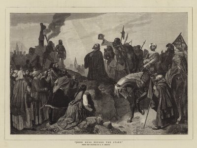 John Huss voor de Brandstapel door Carl Friedrich Lessing