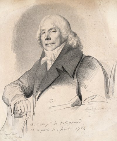 Charles Maurice Prins de Talleyrand, uitgegeven 1834 door Carl Friedrich Otto Vogel