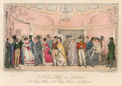 Hoog leven in Londen: De Octagon Kamer in het Kings Theatre door Carl Georg Adolph Hasenpflug
