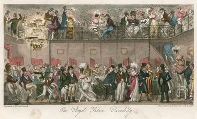 De Koninklijke Salon, Piccadilly door Carl Georg Adolph Hasenpflug