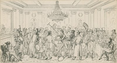 Het interieur van de moderne hel; vide de cogged dice door Carl Georg Adolph Hasenpflug