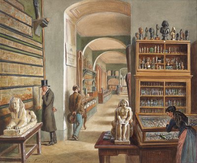 Het tweede kabinet van de Egyptische collectie door Carl Goebel d. J.