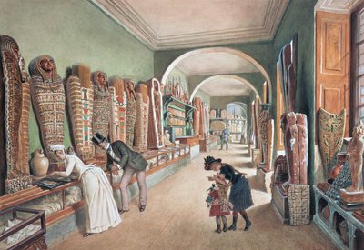 De Gang en het Laatste Kabinet van de Egyptische Collectie door Carl Goebel d. J.