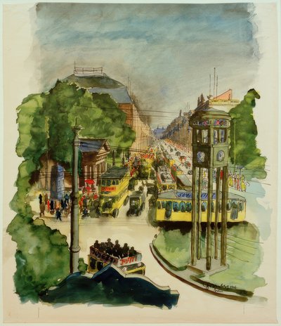 Potsdamer Platz door Carl Grossberg
