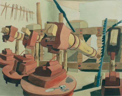 Smederij Hinterstein (bij Hindelang) door Carl Grossberg