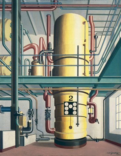 Gele ketel door Carl Grossberg