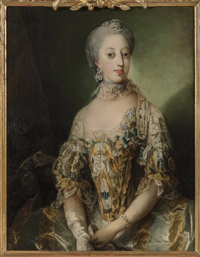 Portret van Sophia Magdalena van Denemarken (1746-1813), Koningin van Zweden door Carl Gustaf Pilo