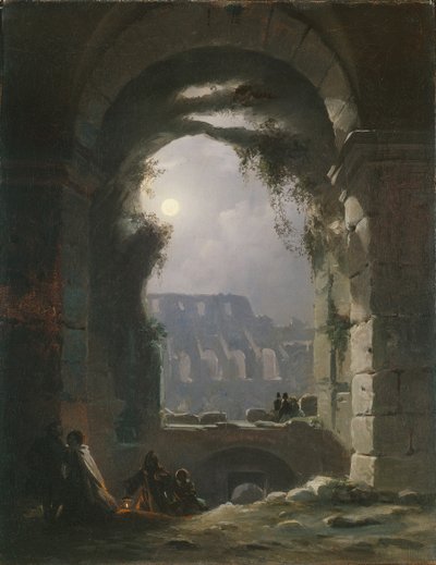 Het Colosseum in de nacht, vroege jaren 1830 door Carl Gustav Carus