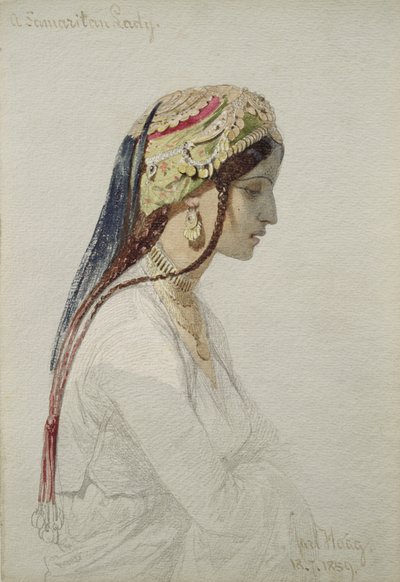 Een Samaritaanse dame, 1859 door Carl Haag