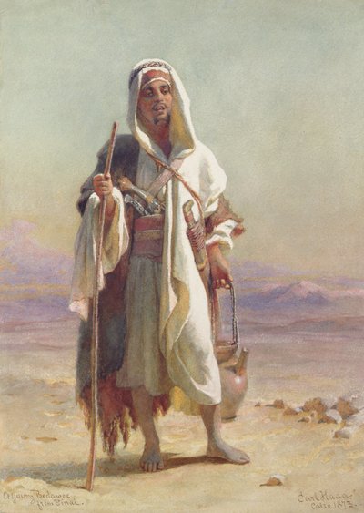 Een jonge Bedawee uit Sinaï door Carl Haag