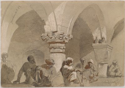 Pijprokers, Jeruzalem door Carl Haag