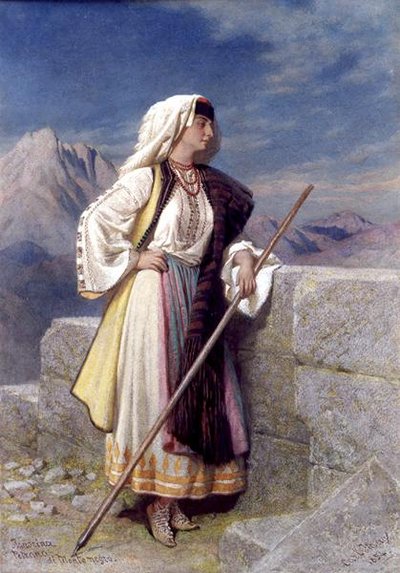 Signorina Petrana di Monte Negro door Carl Haag