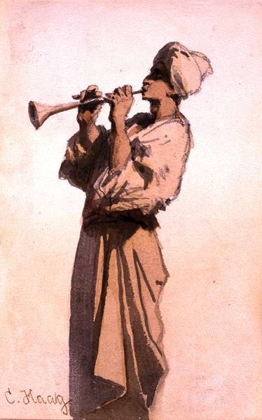De Slangenbezweerder door Carl Haag