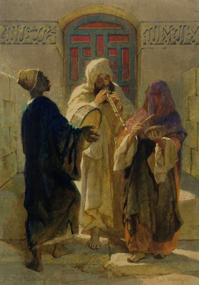 De straatmuzikanten van Caïro door Carl Haag